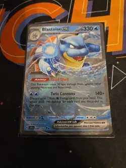 Blastoise EX 30/142 Stellar Crown English NM S&V Pokemon TCG Card - Image 1