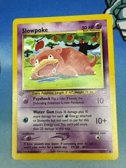 Slowpoke 73/111 1st Edition Neo Genesis WOTC Pokemon Card Komiya - Image 1