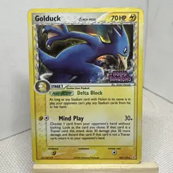 Pokemon TCG Golduck EX Holon Phantoms Uncommon Card 43/110 LP Condition - Image 1