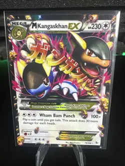 Pokemon TCG M Kangaskhan EX Ultra Rare Holo Card 79/106 XY Flashfire - Image 1