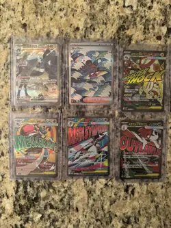 Pokemon Mega Dream 4 MA, and 2 SAR (Steven’s Metagross, Surfer,) 6 card lot - Image 1