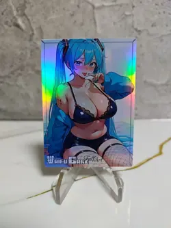 Hatsune Miku Trading Card Waifu Goddess Story Anime Girl holo Karte Manga - Image 1