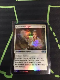 MTG Magic The Gathering Gauntlets Of Light Foil M20 Enchantment White Commander - Image 1
