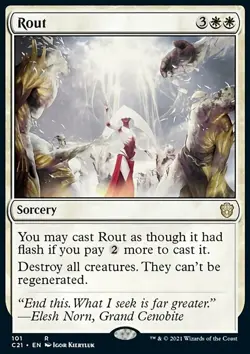 Magic the Gathering MTG Rout (101) Commander 2021 LP - Image 1