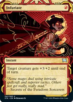 MTG Strixhaven Mystical Archive FOIL-ETCHED U Infuriate #041 - Image 1