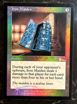 Iron Maiden - FOIL - Urza's Legacy - MTG Magic the Gathering - Ex/NM - Image 3