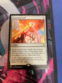 MTG - TWINNING STAFF - RARE - LP - NCC - Image 1