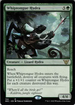 MTG Whiptongue Hydra (134) | NM | Commander: Kamigawa: Neon Dynasty {NEC} - Image 1