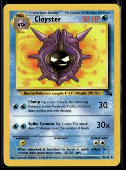 Pokemon TCG | Fossil | Cloyster | 32/62 | LP - Image 1
