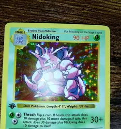 Pokemon 1st Edition Base Set Shadowless Nidoking 11/102 Holo Rare (Read Descrip) - Image 3