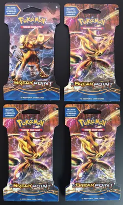 Pokemon TCG XY - BREAKpoint Sleeved Booster Pack Sealed - Lot of 4 - Image 1