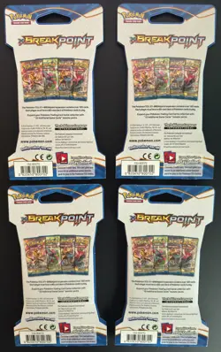 Pokemon TCG XY - BREAKpoint Sleeved Booster Pack Sealed - Lot of 4 - Image 2