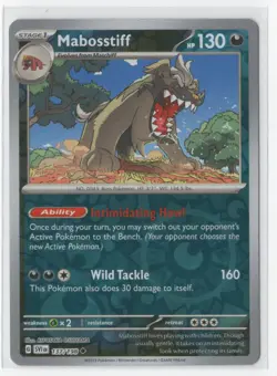 Pokemon Scarlet & Violet 137/198 Mabosstiff Reverse Holo - Image 1