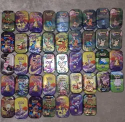 x43 Pokemon TCG Mini Tins - Empty - Image 1