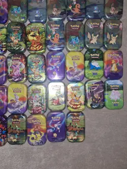 x43 Pokemon TCG Mini Tins - Empty - Image 5