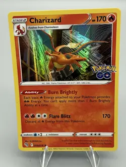 2022 Pokemon SWSH Pokemon Go Holo Charizard #010/078 - Image 1