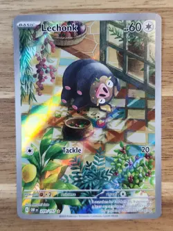 Pokemon TCG - S&V - Obsidian Flames - Lechonk 209/197 - Illustration Rare - NM - Image 1
