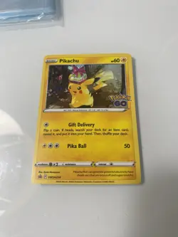 Pokemon Pikachu SWSH234 Promo Pokemon Go holo WITH SWIRL - Image 2