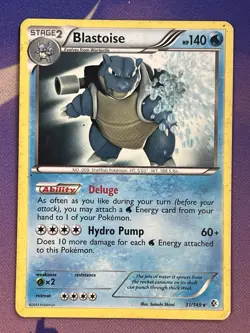 Pokemon - Blastoise - 31/149 (Non-Holo) - BW Boundaries Crossed - Rare - Image 1