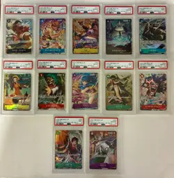 One Piece Premium Card Collection Vol.3- Sequential Set Of 12 PSA Slabs - Image 1