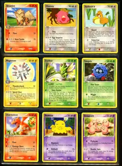 2004 Pokemon EX FIRERED & LEAFGREEN Set NEAR COMPLETE Non Holo Cards Lot RARE NM - Image 2