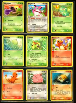 2004 Pokemon EX FIRERED & LEAFGREEN Set NEAR COMPLETE Non Holo Cards Lot RARE NM - Image 4