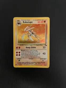 Kabutops 9/62 Holo Pokemon Card - Fossil Set - Moderately Played - Image 1