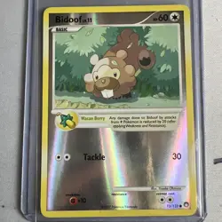 Pokemon Card Bidoof Mysterious Treasures Reverse Holo 73/123 Near Mint - Image 1
