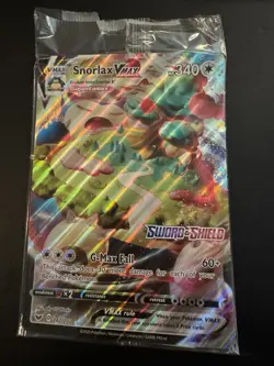 Snorlax VMAX Jumbo Cards Holo 142/202 Sealed (original Packaging Top But Open) - Image 1