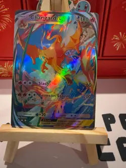 Charizard Pokemon TCG Pocket Custom Full Alt Art Illustration Holo Foil Card - Image 1