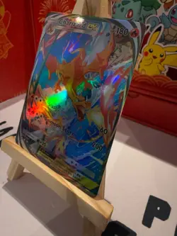 Charizard Pokemon TCG Pocket Custom Full Alt Art Illustration Holo Foil Card - Image 2