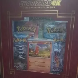 POKEMON TRADING CARD GAME CHARIZARD EX SUPER PREMIUM COLLECTION *DISTRESSED PKG - Image 2