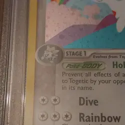 2004 Pokemon Ex Hollo Card PSA 6 Team Rocket Returns 14/109 Togetic Vintage - Image 4