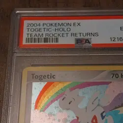 2004 Pokemon Ex Hollo Card PSA 6 Team Rocket Returns 14/109 Togetic Vintage - Image 5