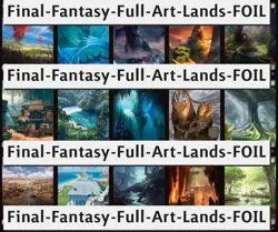 Final Fantasy Full Art Lands [Foil] - MTG NM EN - Pick A Card - Image 1