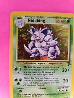 Nidoking Base Set 2 Holo Pokemon Card WOTC NM - Image 3