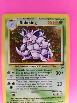 Nidoking Base Set 2 Holo Pokemon Card WOTC NM - Image 4