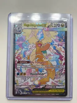 Pokemon Mega Dragonite EX Full Art Holo Card 290/217 Stage 2 EX MEGA - Image 1