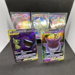 Pokemon GX Tag Team Holo Cards Gengar & Mimikyu (SC) Lot - Image 1