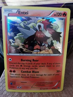 Pokemon Entei Card 14/98 Holo Rare XY Ancient Origins - Image 1