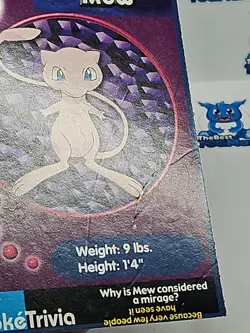 Pokemon Burger King PokeTrivia Movie Card #151 Mew MP - Image 3