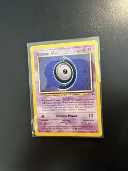 Pokemon Unown D Neo Discovery TCG Card 47/75 Regular. Heavy Play - Image 1