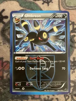 Pokemon Umbreon TCG Plasma Freeze Card 64/116 Non-Holo Regular Deck Exclusive - Image 1