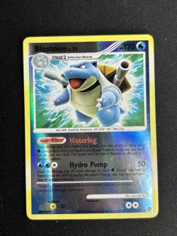 Pokemon TCG Blastoise Reverse Holo Rare Card 2/132 D&P: Secret Wonders Lv.52 - Image 1