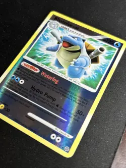 Pokemon TCG Blastoise Reverse Holo Rare Card 2/132 D&P: Secret Wonders Lv.52 - Image 2