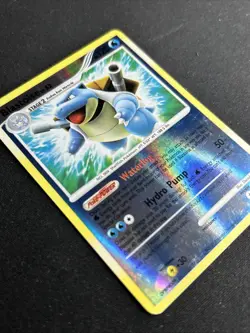 Pokemon TCG Blastoise Reverse Holo Rare Card 2/132 D&P: Secret Wonders Lv.52 - Image 3