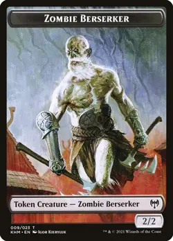 10 Zombie Berserker Tokens (009/023) MtG Kaldheim NM/M Magis: The Gathering - Image 1