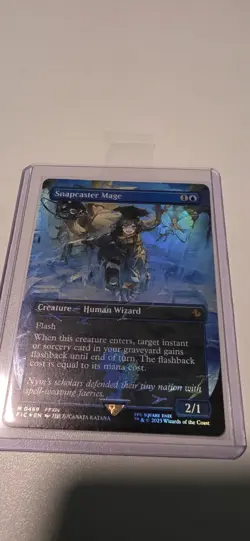 Snapcaster Mage (Borderless) (Chocobo Track Foil) Commander: Final Fantasy Foil - Image 1