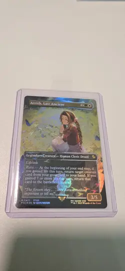 Aerith Last Ancient Borderless Chocobo Track Foil - MTG Final Fantasy - 0471 - Image 1