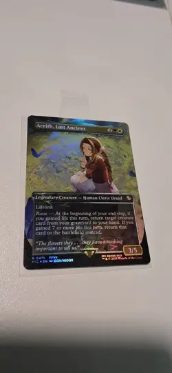 Aerith Last Ancient Borderless Chocobo Track Foil - MTG Final Fantasy - 0471 - Image 2